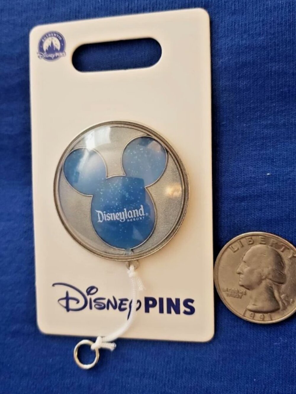 Disneyland Balloon Pin Dome with String Disney Parks Pin